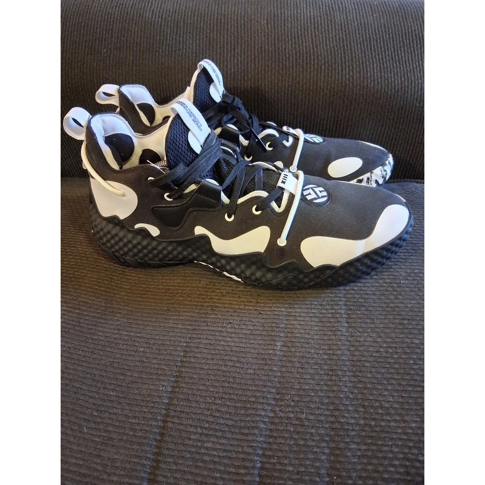 Adidas‎ Harden Vol 6 Basketball Shoes Mens 13 Black White GV8704 Panda Sneakers